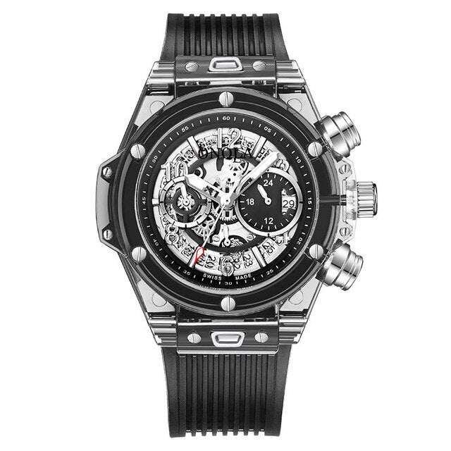ONOLA Watch Transparent Quartz 30M Luminous