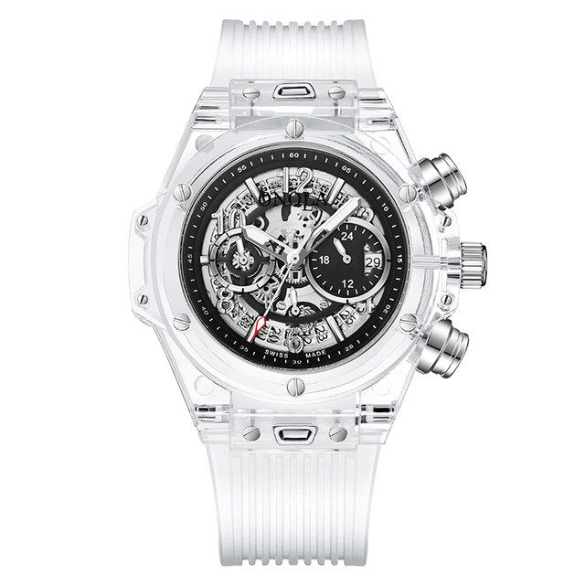 ONOLA Watch Transparent Quartz 30M Luminous