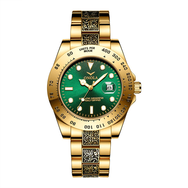 ONOLA Watch Unique Carved Quartz 30M Waterproof