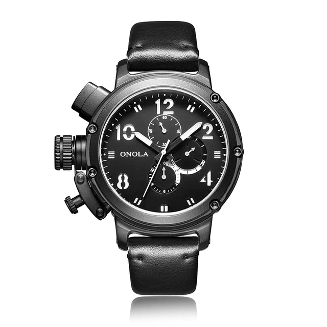 Onola Watch Automatic Leather Waterproof 30M