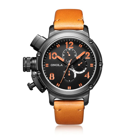 Onola Watch Automatic Leather Waterproof 30M