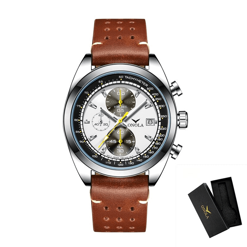 ONOLA Watch Business Quartz 30M Waterproof Coated Glass