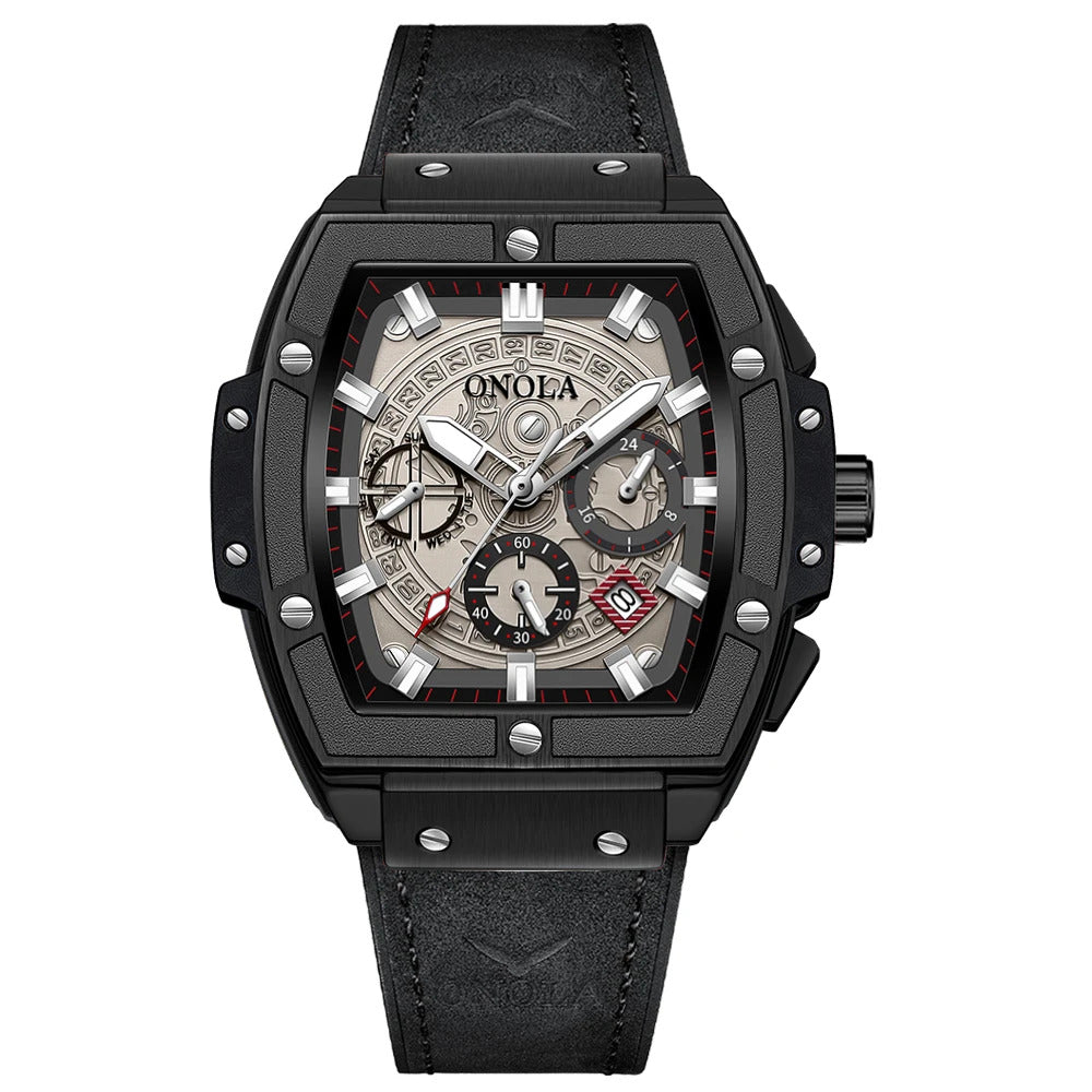 Onola Watch LX-Series Leather Watch Quartz 30m Waterproof